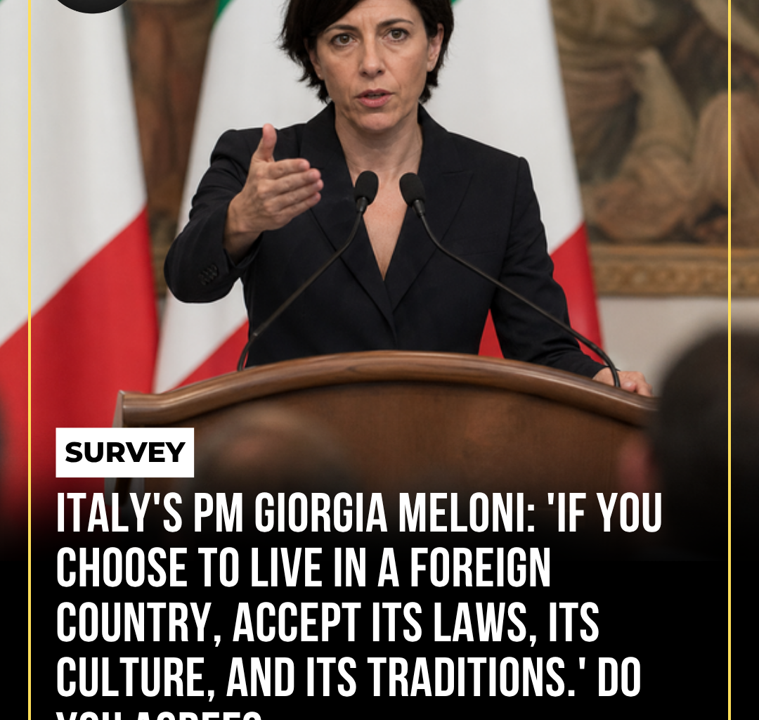 Italy PM Giorgia Meloni at press conference