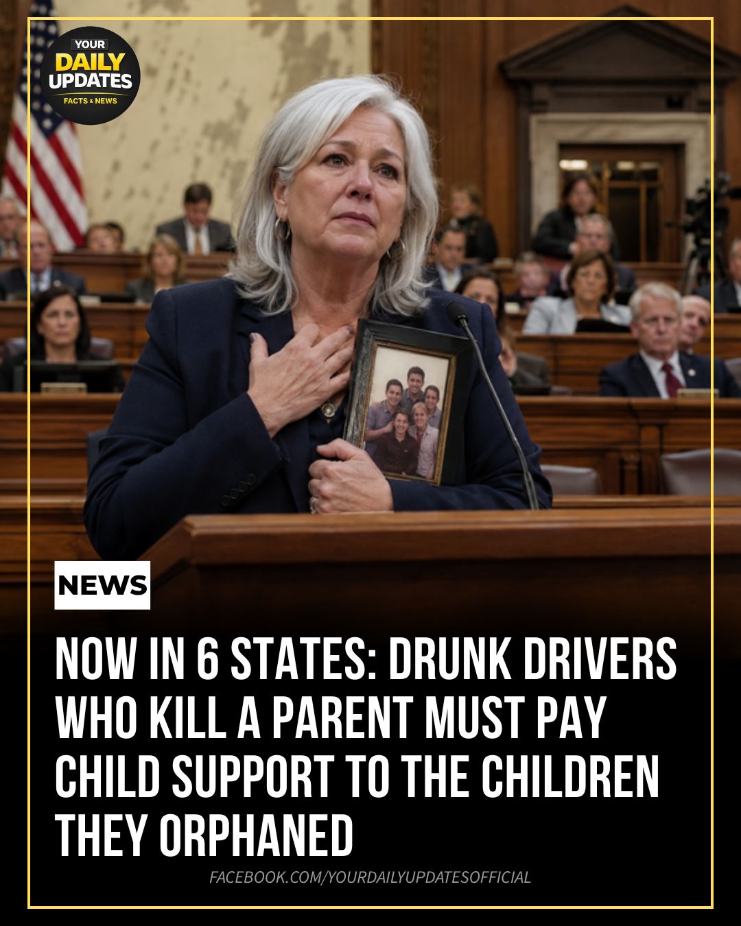 Now in 6 States: Drunk Drivers Who Kill a Parent Must Pay Child Support to the Children They Orphaned