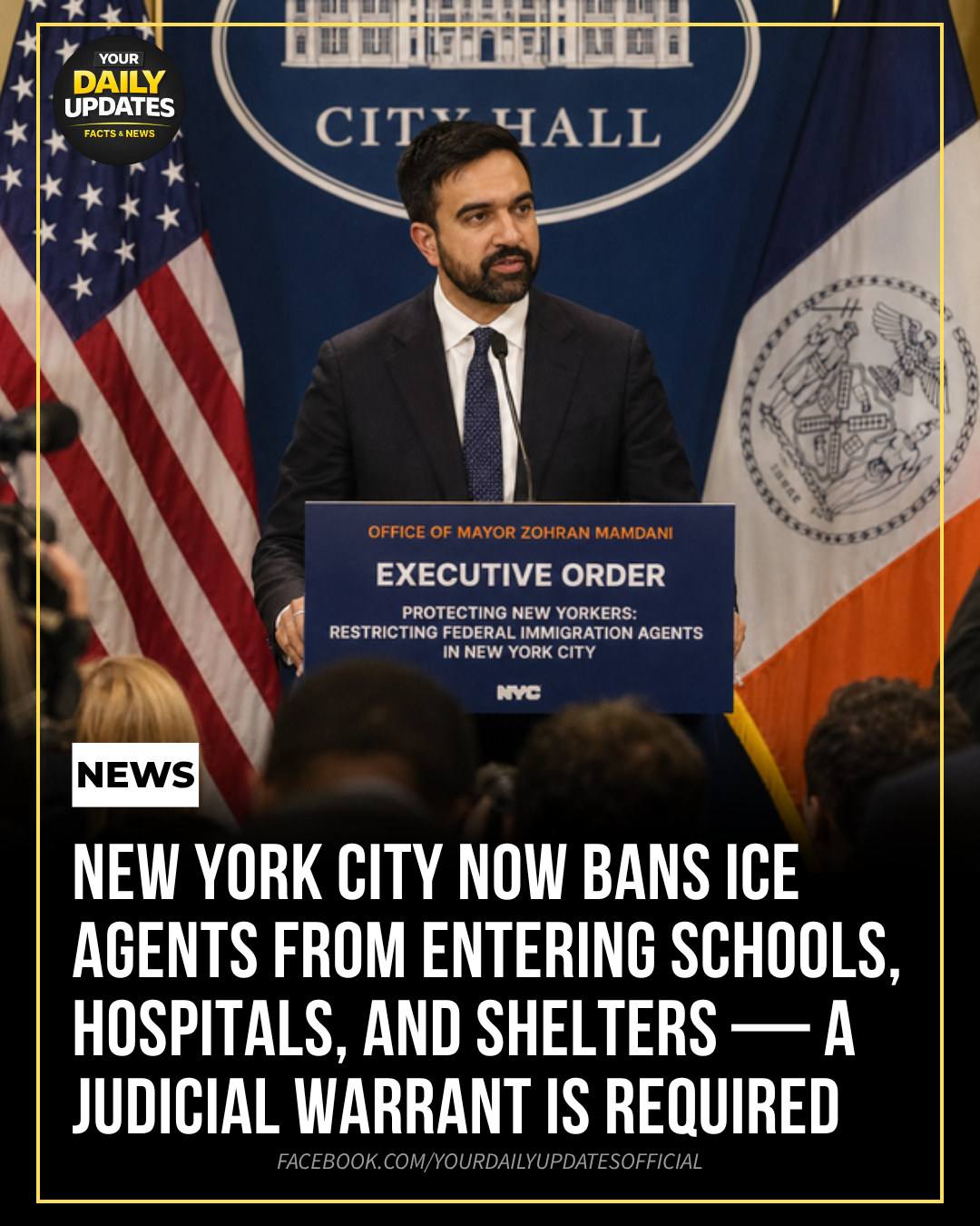 New York City Now Bans ICE Agents From Entering Schools, Hospitals, and Shelters — A Judicial Warrant Is Required