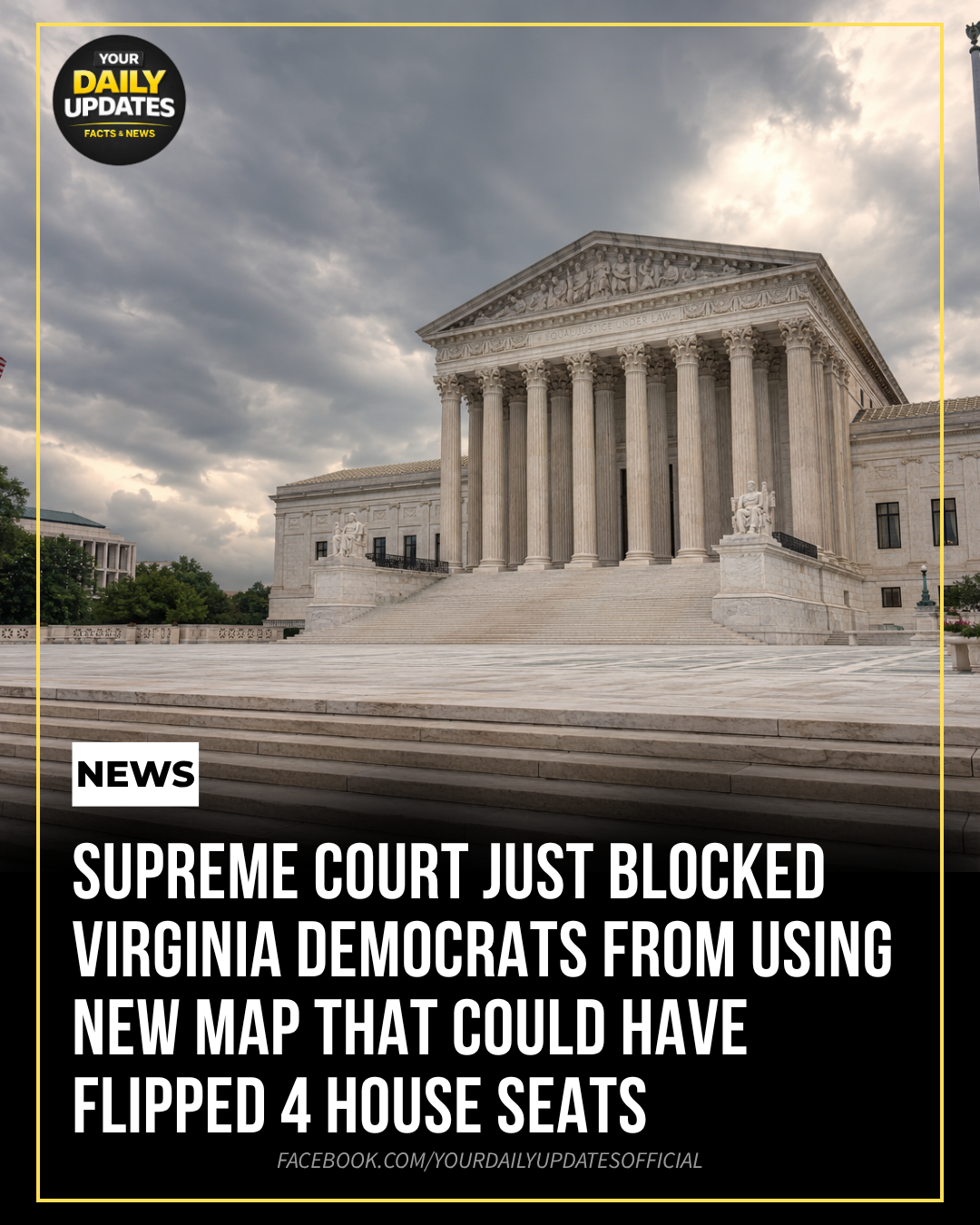 Supreme Court Just Blocked Virginia Democrats From Using New Map That Could Have Flipped 4 House Seats