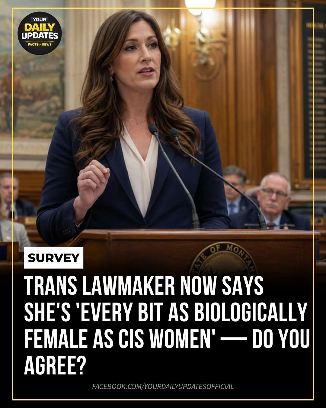Trans Lawmaker Now Says She’s ‘Every Bit as Biologically Female as Cis Women’ — Do You Agree?