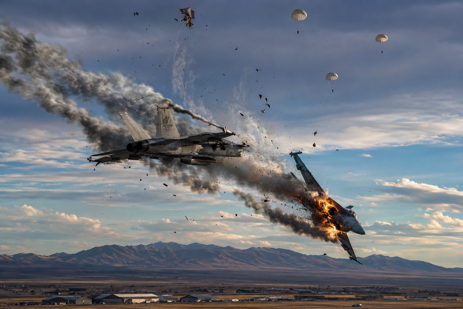 navy growlers collide midair idaho