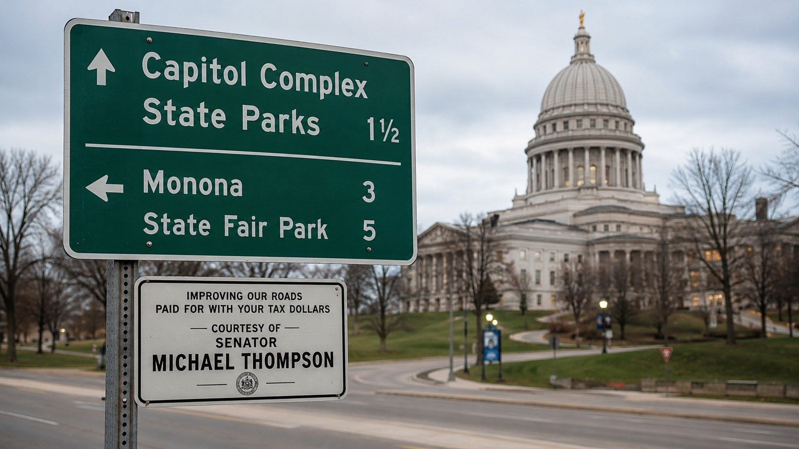 Ohio Republicans Introduce Bill to Ban Politicians' Names and Faces From Taxpayer-Funded Signs Ohio Republicans Introduce Bill to Ban Politicians’ Names and Faces From Taxpayer-Funded Signs