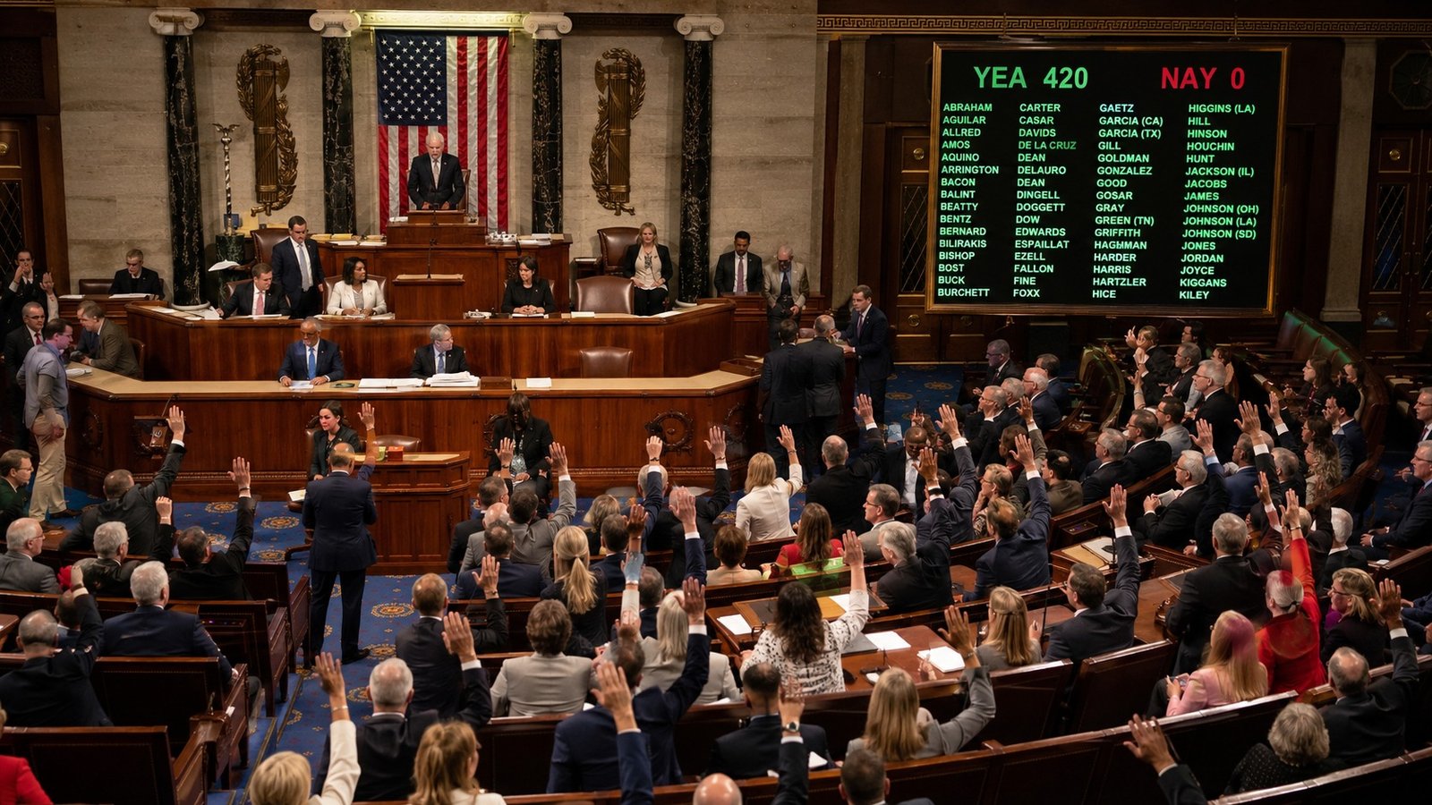 The House Voted 420-0 to Release the Names of Every Lawmaker Whose Misconduct Settlement Taxpayers Paid For